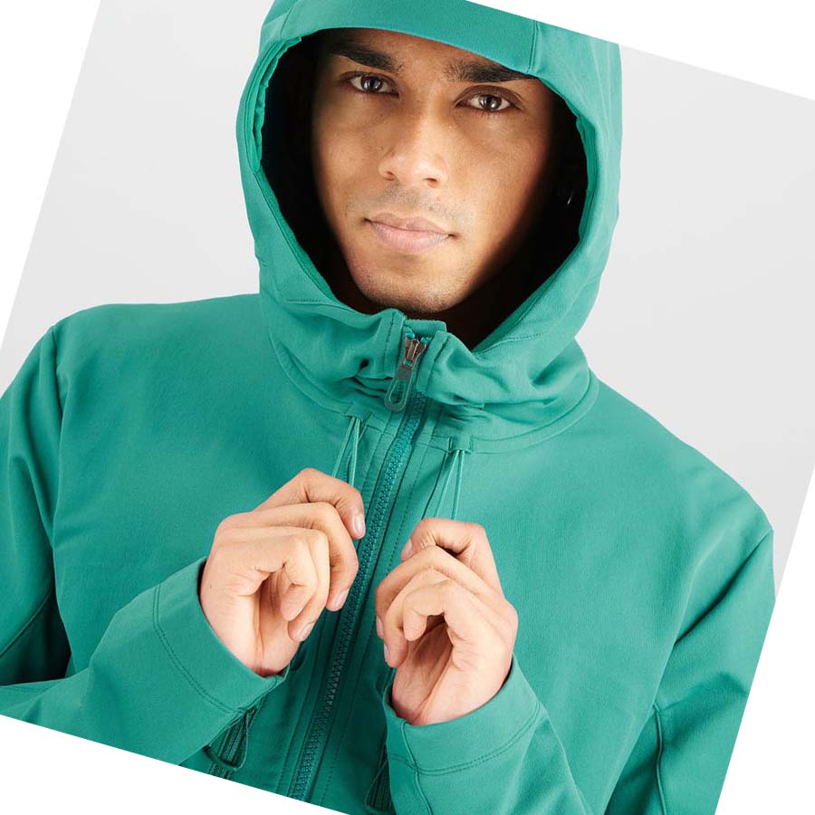 Chaquetas Salomon OUTPEAK SOFTSHELL Hombre Verdes | MX 3255AHK